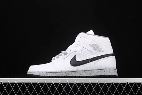 All categories Air Jordan Jordan series basketball shoes Air Jordan 1 Mid Air Jordan 1 Mid AJ1 Joe 1 splash gray China series basketball shoes 554725-115